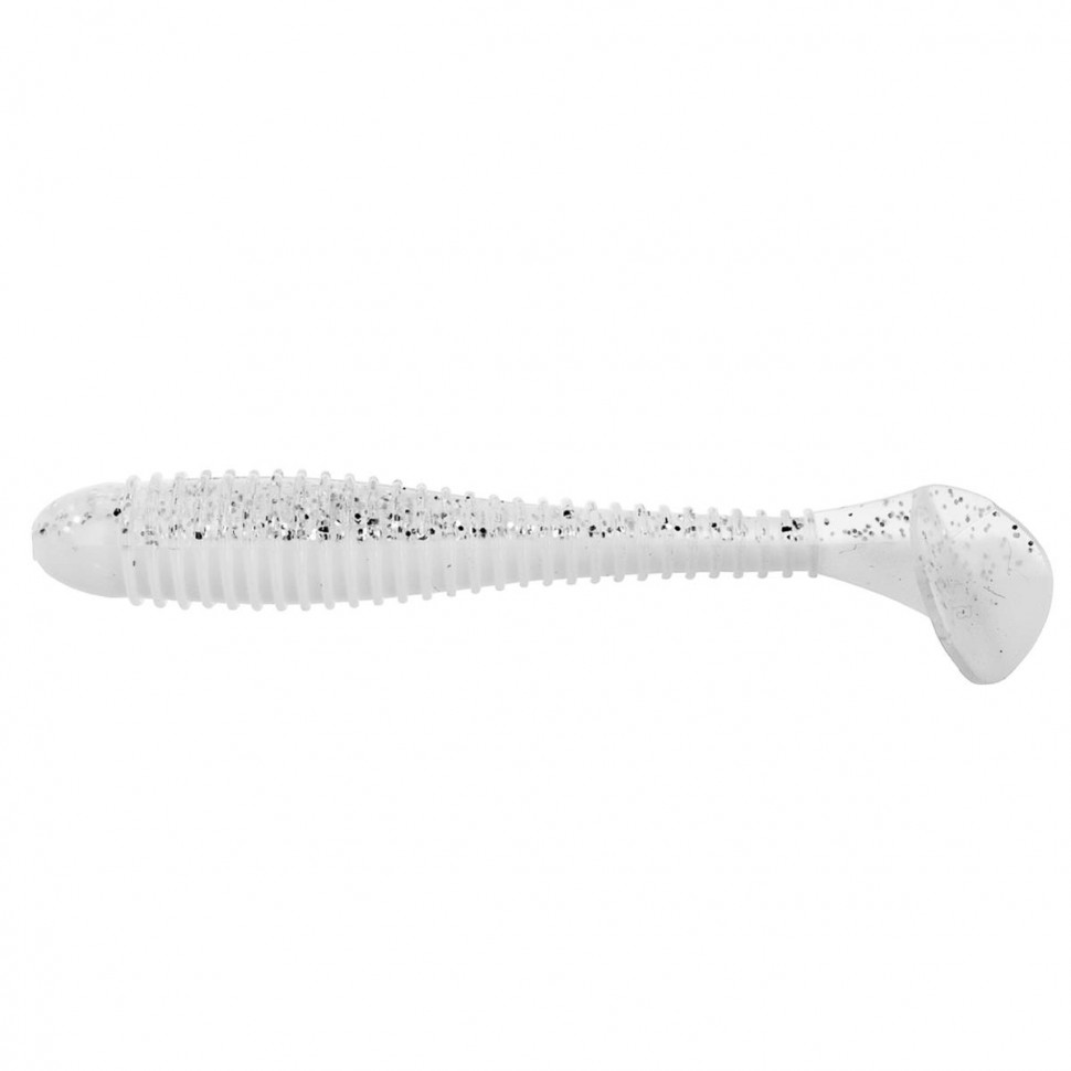 Виброхвост Helios Catcher 2,75"/7 см, цвет White & Sparkles 7 шт HS-1-002 , 
